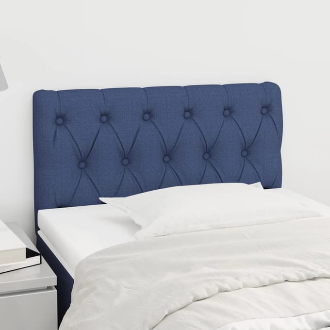 vidaXL - Hoofdbord - 80x7x78/88 - cm - stof - blauw