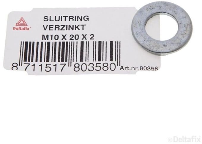 Deltafix - Sluitring m10 20x2 vz