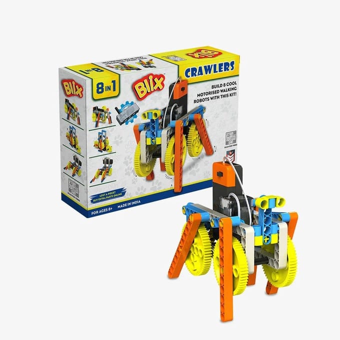 Blix Crawler STEM Bouwset – Speelgoed Bouwpakket – Technisch Speelgoed – Constructiespeelgoed – 8+ Jaar