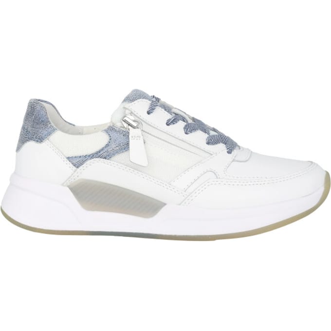 Gabor rollingsoft sensitive 66.958.51 - dames rollende wandelsneaker - Wit - maat 37.5 (EU) 4.5 (UK)