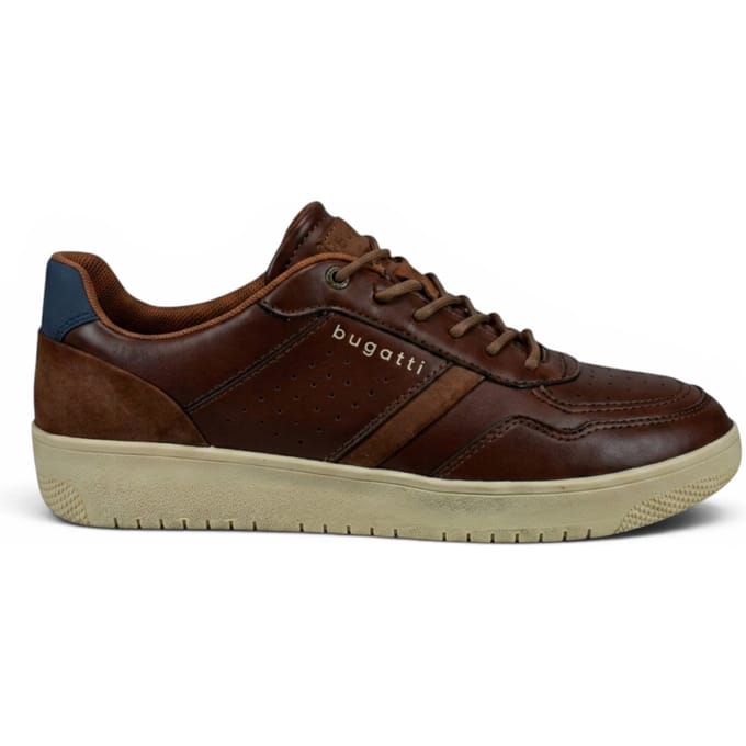 Bugatti Bruine Leren Mode Comfort Trainerschoenen voor mannen - Llopart
