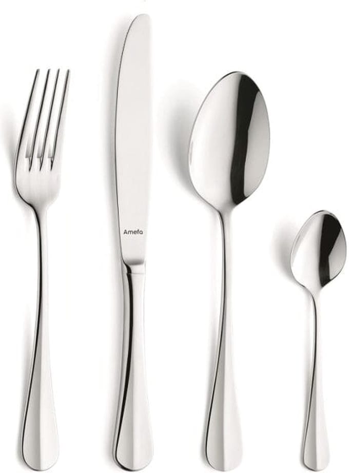 Amefa Baguette - 6 persoons - 24-delige Bestekset - Voor 6 personen - Zilver-Luxe geschenkdoos- Hoogwaardig 18/10 chroomnikkelstaal