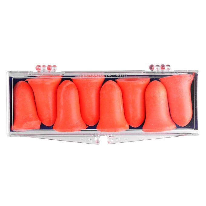 Protechs, Comfortschuim, Schuimdopjes, 4 Paren + Etui red