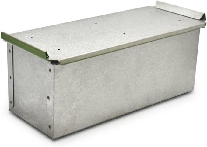 Professionele Aluminium Bakvorm voor Brood, 30x12x12 cm, Non-Stick Coating