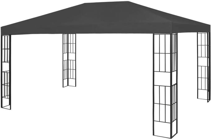 Tuinpaviljoen - Feesttent - Buitenfeesten - Stalen frame - 3x4 meter - Antraciet