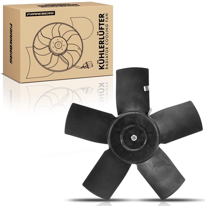 Frankberg 1x Motorradiateur Enkele ventilator