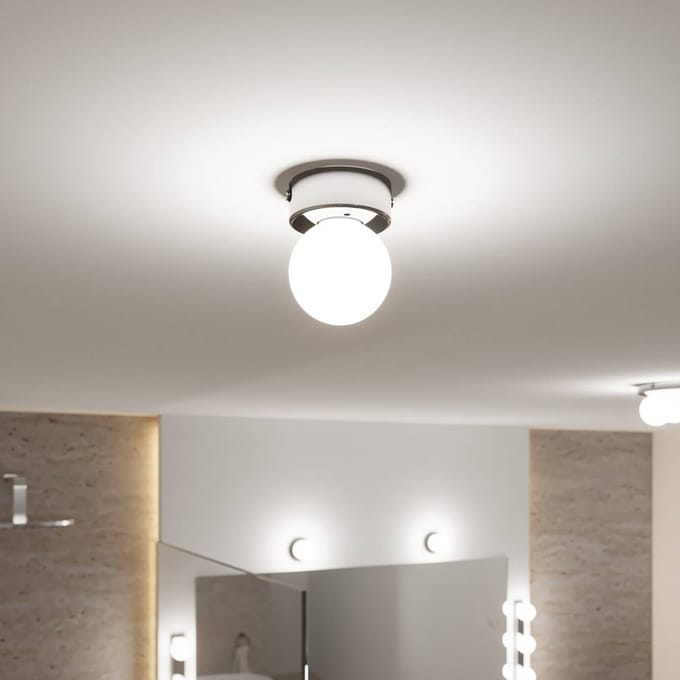 Selection Bathroom Plafondlampen Gove IP44 G9 230V max. 20W dimbaar Chroom, Satijn