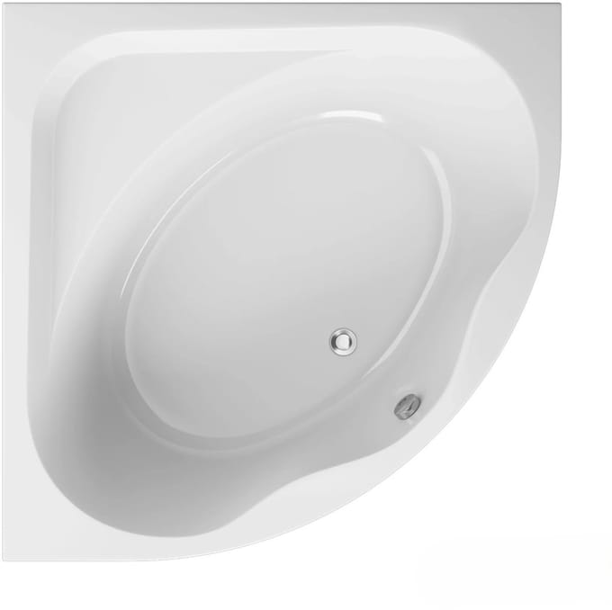 Badland STANDARD hoekbad 150 x 150 cm wit met acrylpaneel