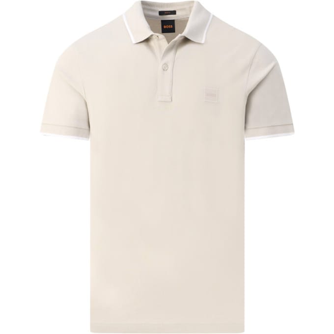 T-shirt BOSS Slim Fit Passertip Polo Shirt Open Grey