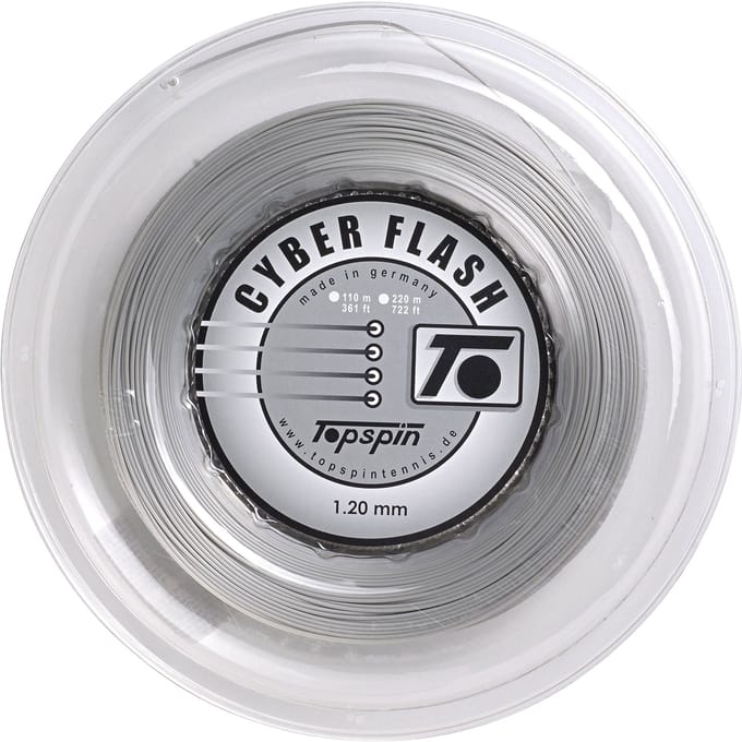Topspin Cyber Flash Rol Snaren 220m-Zilver