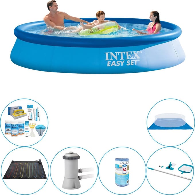 Zwembad Set - 7-delig -  Easy Set Rond 366x76 cm