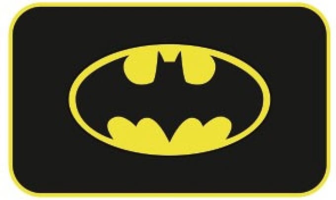 Batman Deurmat Batman Junior 40 X 60 Cm Polyester Zwart/geel