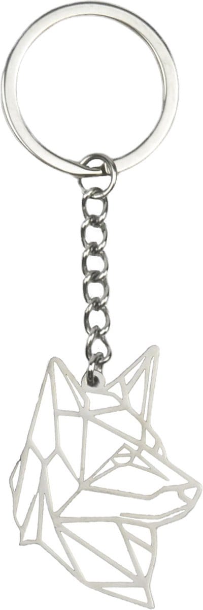 Sleutelhanger Patroon Sleutel Hanger Metaal Patroon Geometrisch - Hond
