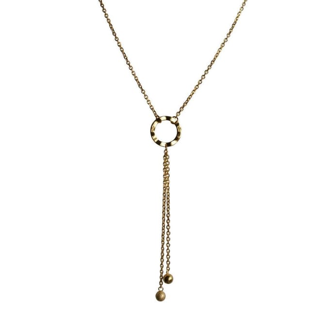 Stainless steel - ketting - dames - goudkleurig - FlowJewels