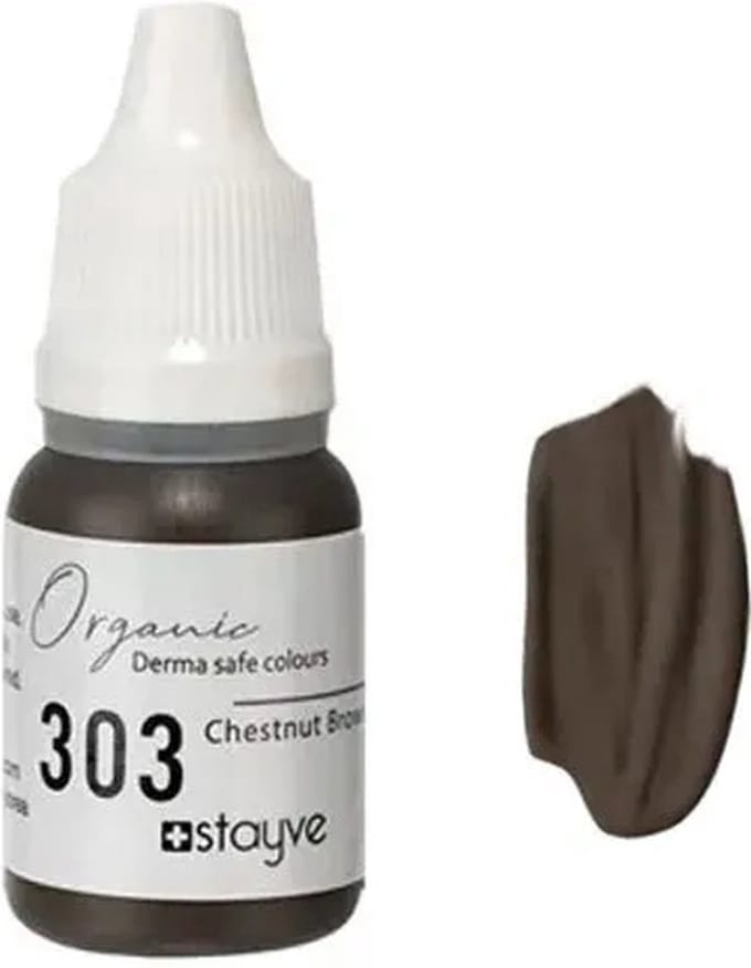 Stayve Organic 303 Kastanjebruin / PMU & Microblading Kastanjebruin 10 ml