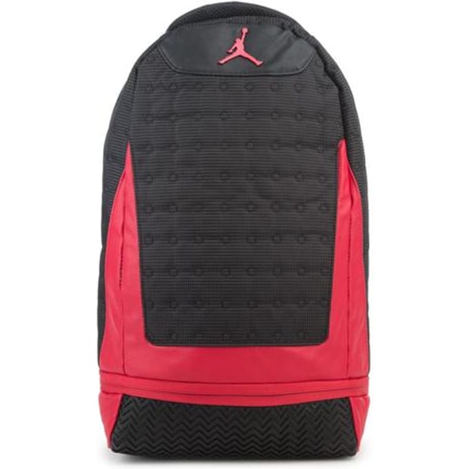 Jordan Polyester Basketbaltas Rugzak Unisex Bred Zwart Rood ONESIZE