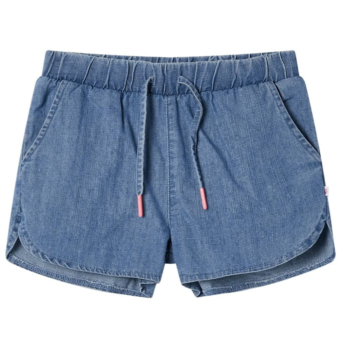 vidaXL Kindershorts 128 denimblauw