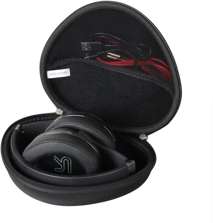 Hard Protective Case voor Bluetooth Hoofdtelefoons Over Ear - Zwart, Schokbestendig en Waterdicht
