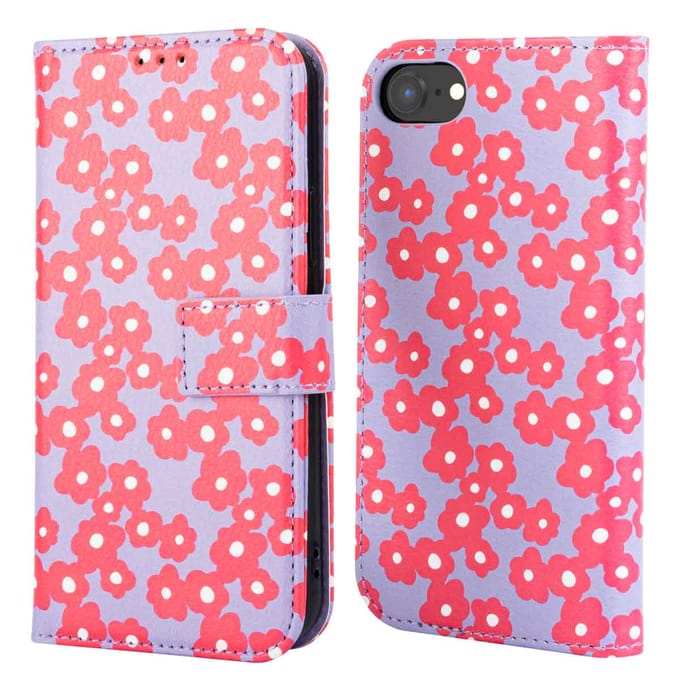 imoshion Hoesje - Geschikt voor Apple iPhone 17e / 16e - Design Bookcase smartphone - Dusty Rose Blossoms