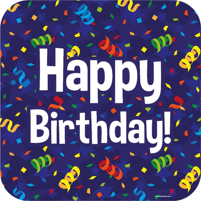Decoration sign - Happy birthday cartoon