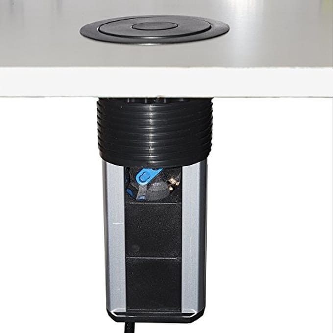 Inbouw Tafelstopcontact met 2 Schuko Stopcontacten 16A