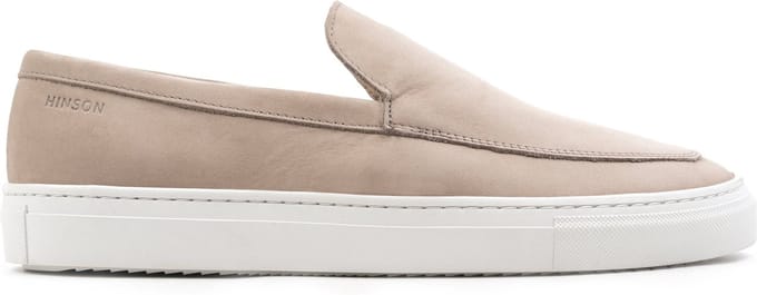 Hinson malton plain loafers heren sand nubuck