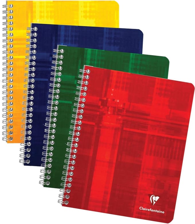 Schrift clairefontaine a5+ ruit 5x5mm 120pag 90gr | 5 stuks