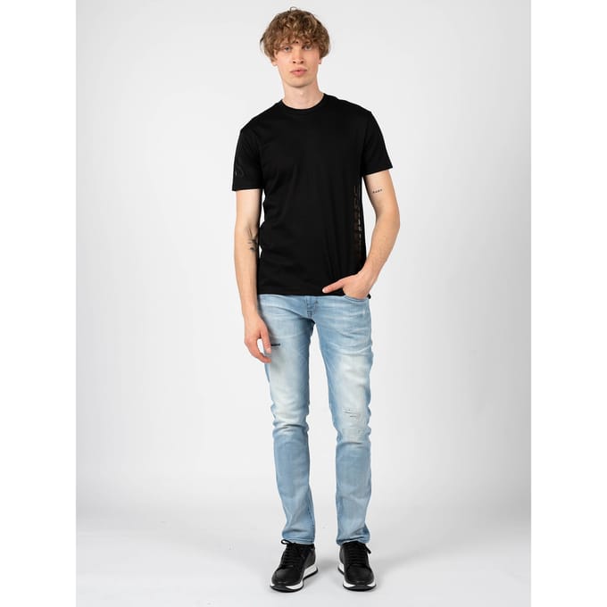 Les Hommes T-shirt Mannen zwart