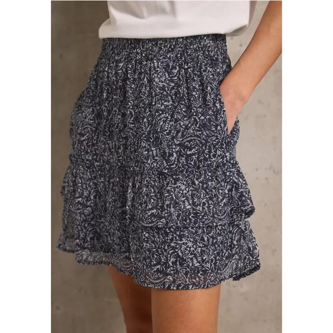 Chiffon rok met volants