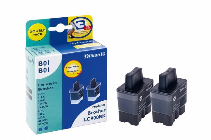 Pelikan B01 inktcartridge Zwart Multipack 2 stuk(s)