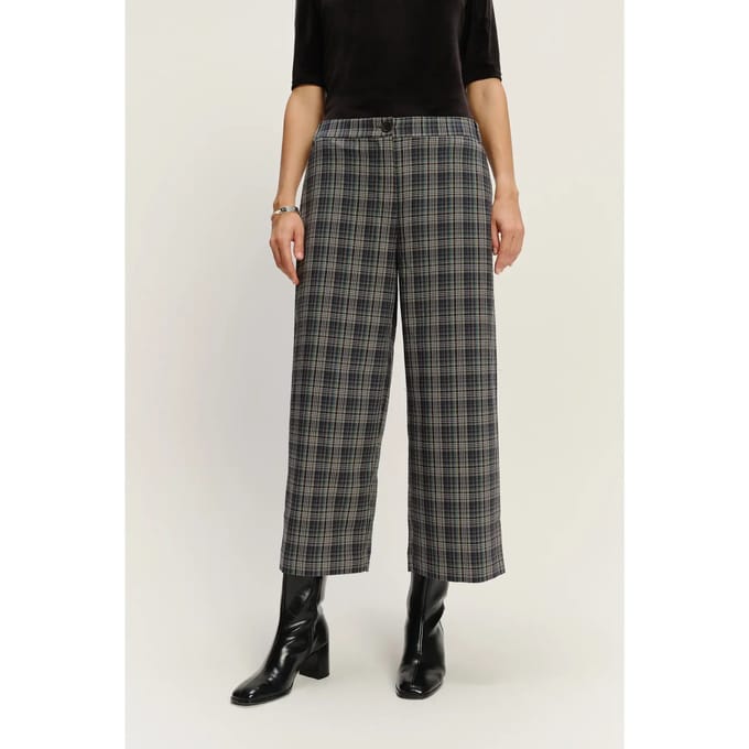 Vrouwen brede geruite broek Greenpoint