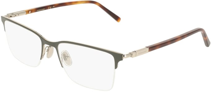 Ferragamo SF2238 Khaki/gold 55/19/145 MAN Brilmonturen
