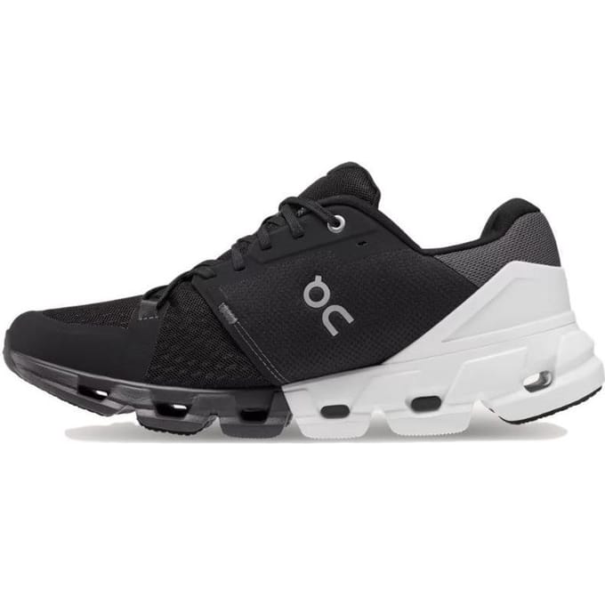 ON Cloudflyer 4 Breed Zwart Wit Dames Sneakers 81.98663 37.5 black