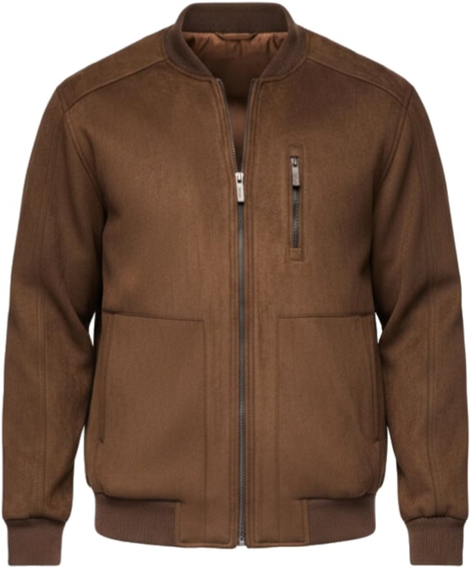 OMBRE Jas - Rits - Effen Karamel M