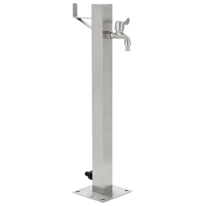 vidaXL - Tuinwaterkolom - vierkant - 65 - cm - roestvrij - staal