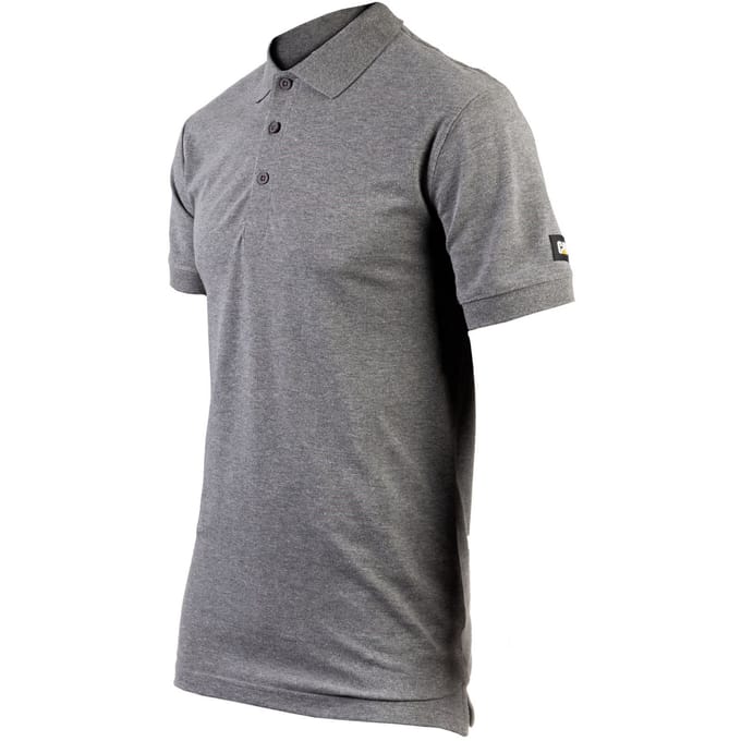 Caterpillar Essentials Katoenen Grijze Polo Shirt voor Mannen