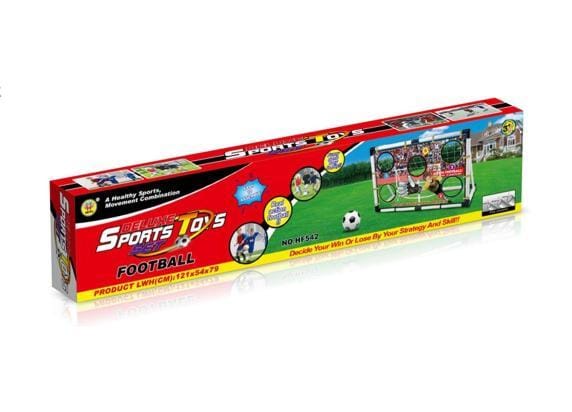 Voetbalgoal met scoredoek Voetbal