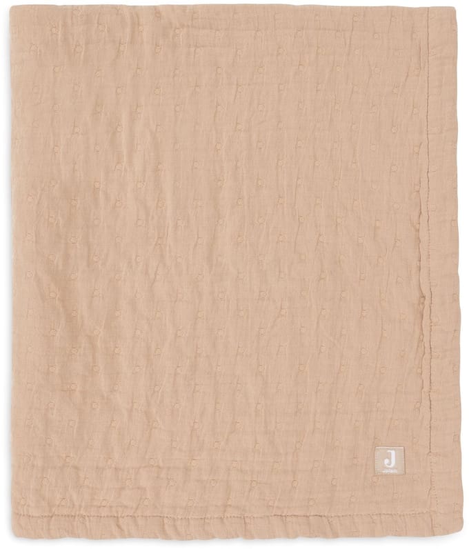 Jollein Deken Hydrofiel 75x100cm Jacquard Biscuit GOTS