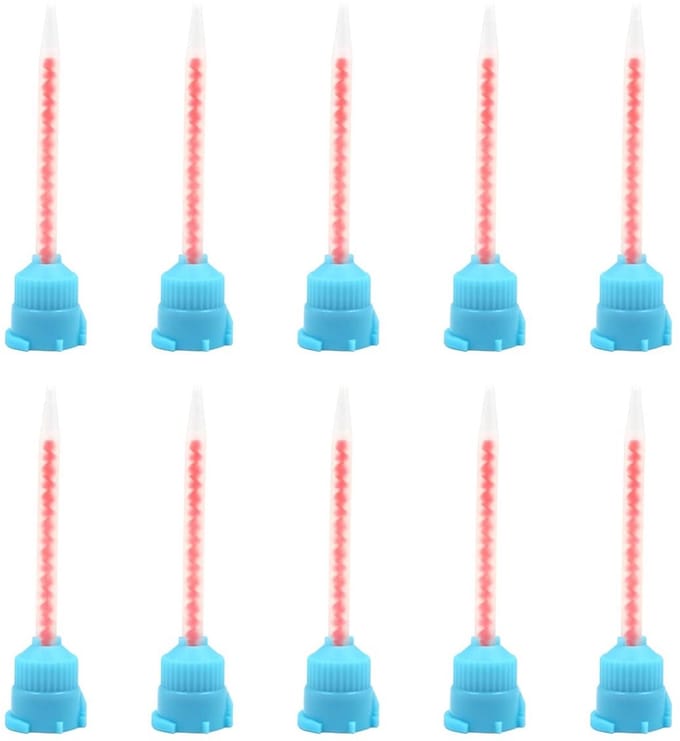 Set van 20 epoxy mengnozzles voor hars, statische mengnozzles, applicator voor lijm en mengtubes