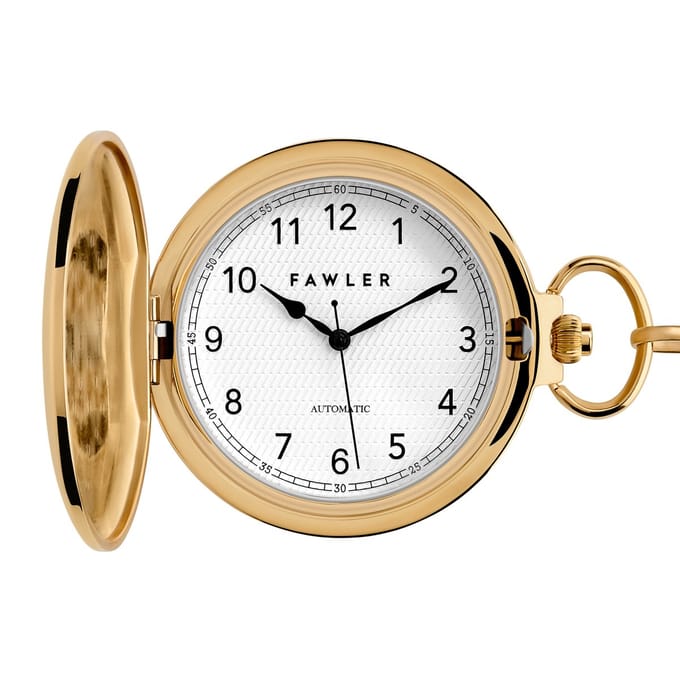 Easton | Goudkleurig Automatisch Zakhorloge