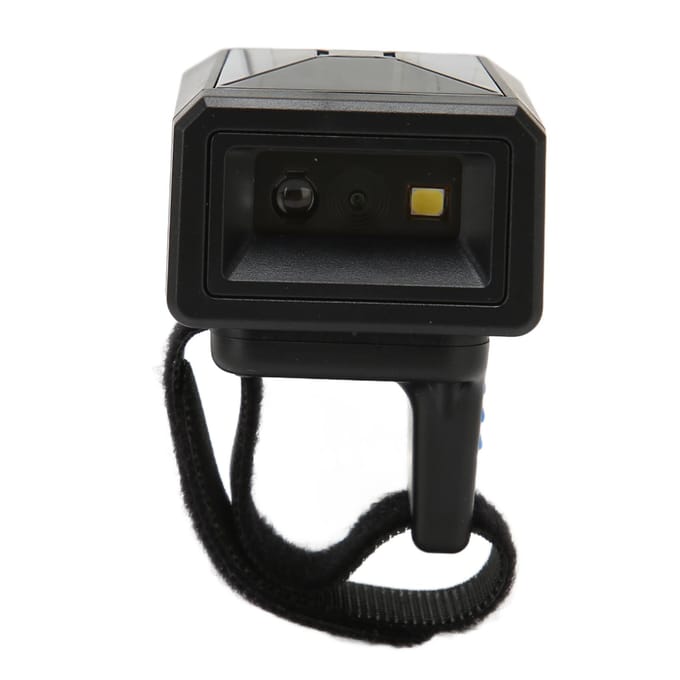 Ring Barcodescanner 1D 2D QR Draadloos Draaibaar Direct Upload Opslag Draagbare Barcodelezer voor black