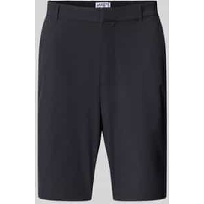 Korte regular fit broek met steekzakken