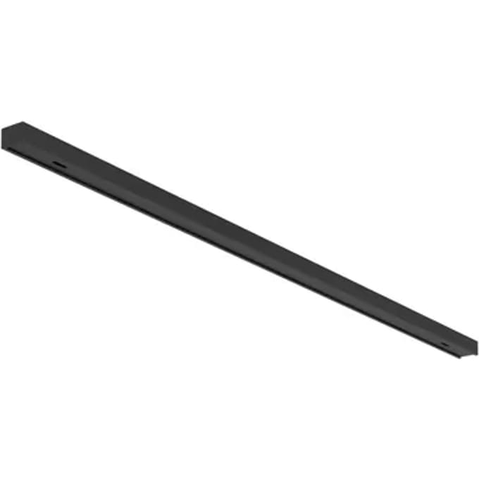 Eglo Easy Track Rail Met 2 Covers Zwart 1m