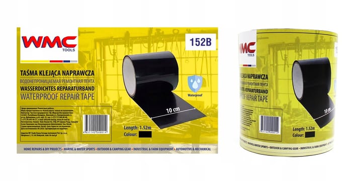 WMC 100-152 Serie - Waterdichte Reparatietape - Zwart - Elastisch - UV-bestendig