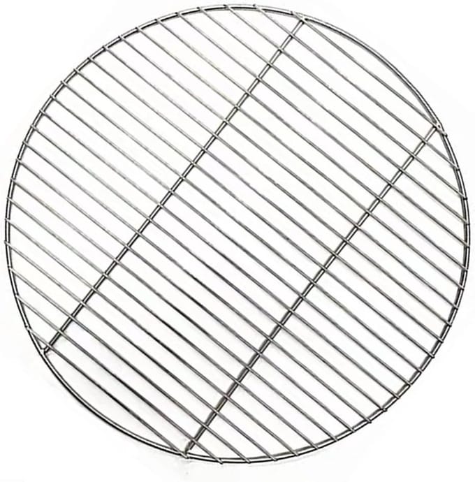 Rond roestvaststalen grillrooster BBQ net voor houtskool barbecue 30 cm