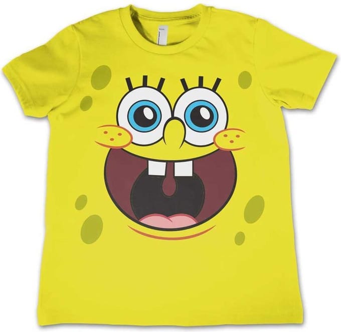 SpongeBob SquarePants Kinder Tshirt -Kids tm 4 jaar- Sponge Happy Face Geel