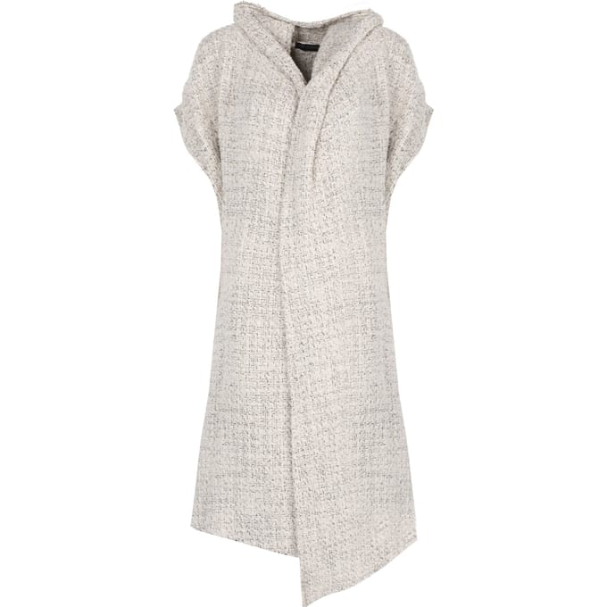 La Haine Inside Us Cardigan Asymmetric Vrouw Wit