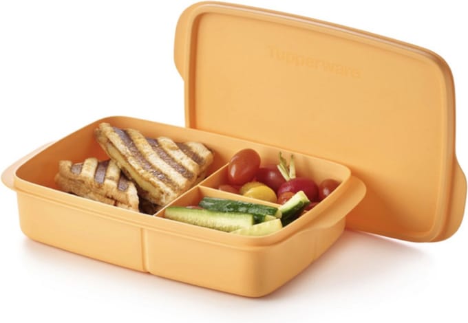 drievaksdoos (groot) nieuwe kleur Tupperware