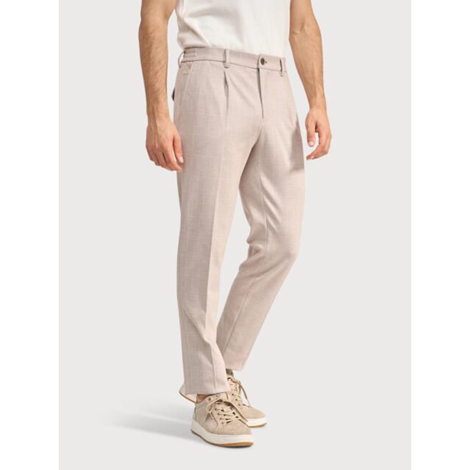Blue Industry De ruitmotief chino |
