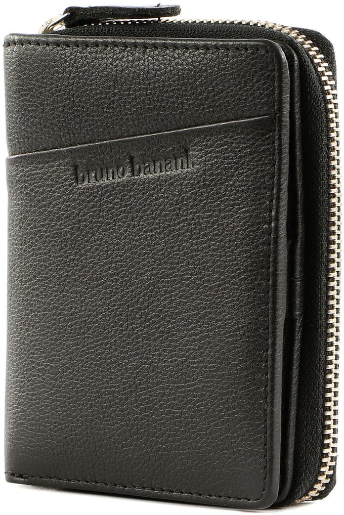 bruno banani portemonnee Wallet Zip With Flap Black zwart